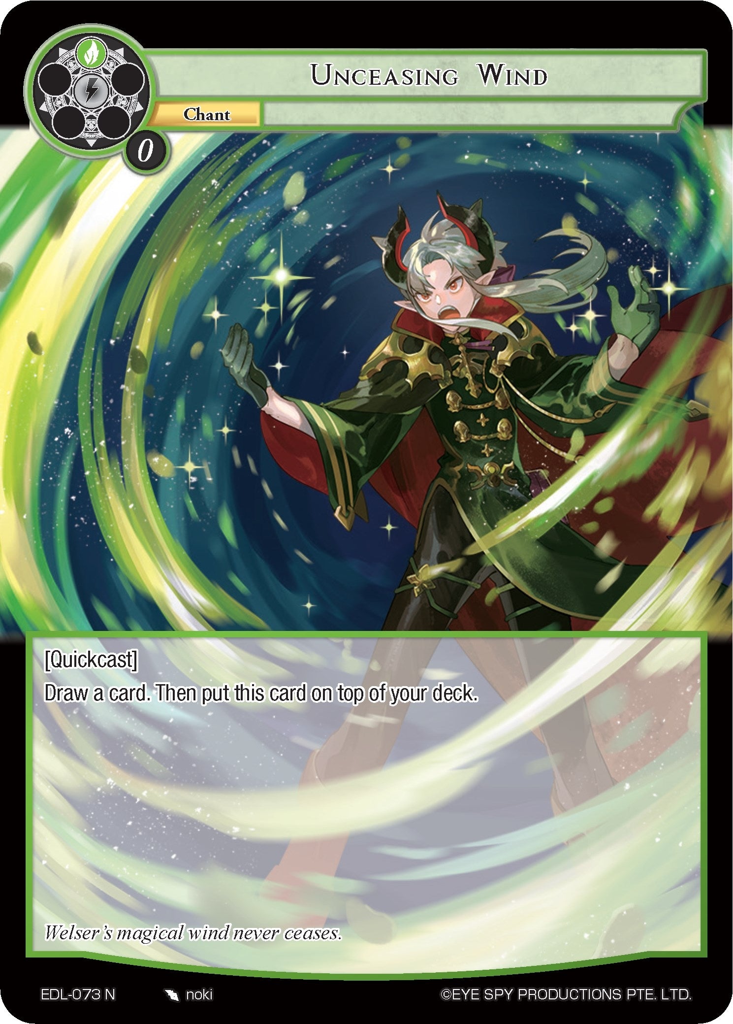 Image for Unceasing Wind (The Epic of the Dragon Lord) (EDL-073) - Force of Will