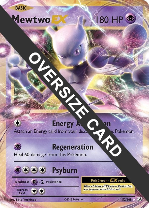 Image for Mewtwo EX (Jumbo Cards) (052/108) - Pokemon