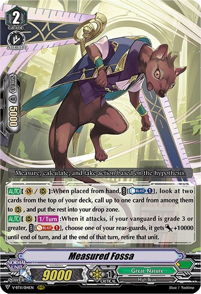 Image for Measured Fossa (V-BT11: Storm of the Blue Cavalry) (V-BT11/014EN) - Cardfight Vanguard