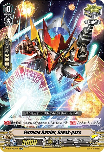 Image for Extreme Battler, Break-pass (V-BT11) (V-BT11/022EN)