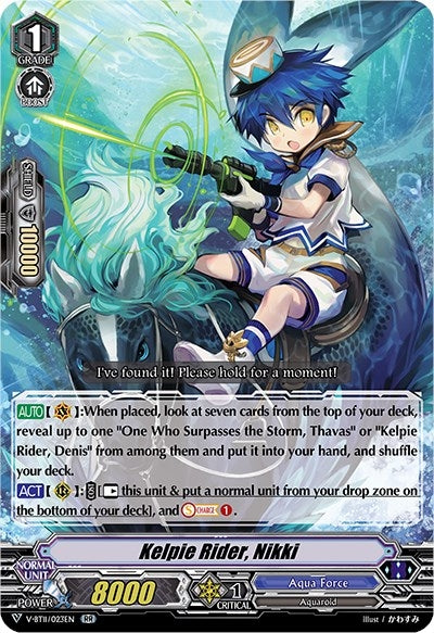 Image for Kelpie Rider, Nikki (V-BT11: Storm of the Blue Cavalry) (V-BT11/023EN) - Cardfight Vanguard