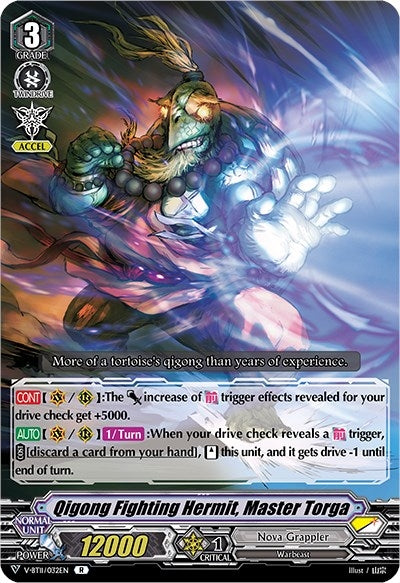 Image for Qigong Fighting Hermit, Master Torga (V-BT11: Storm of the Blue Cavalry) (V-BT11/032EN) - Cardfight Vanguard