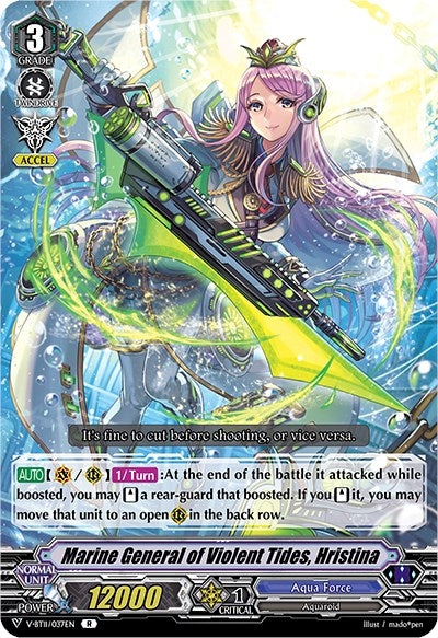 Image for Marine General of Violent Tides, Hristina (V-BT11: Storm of the Blue Cavalry) (V-BT11/037EN) - Cardfight Vanguard