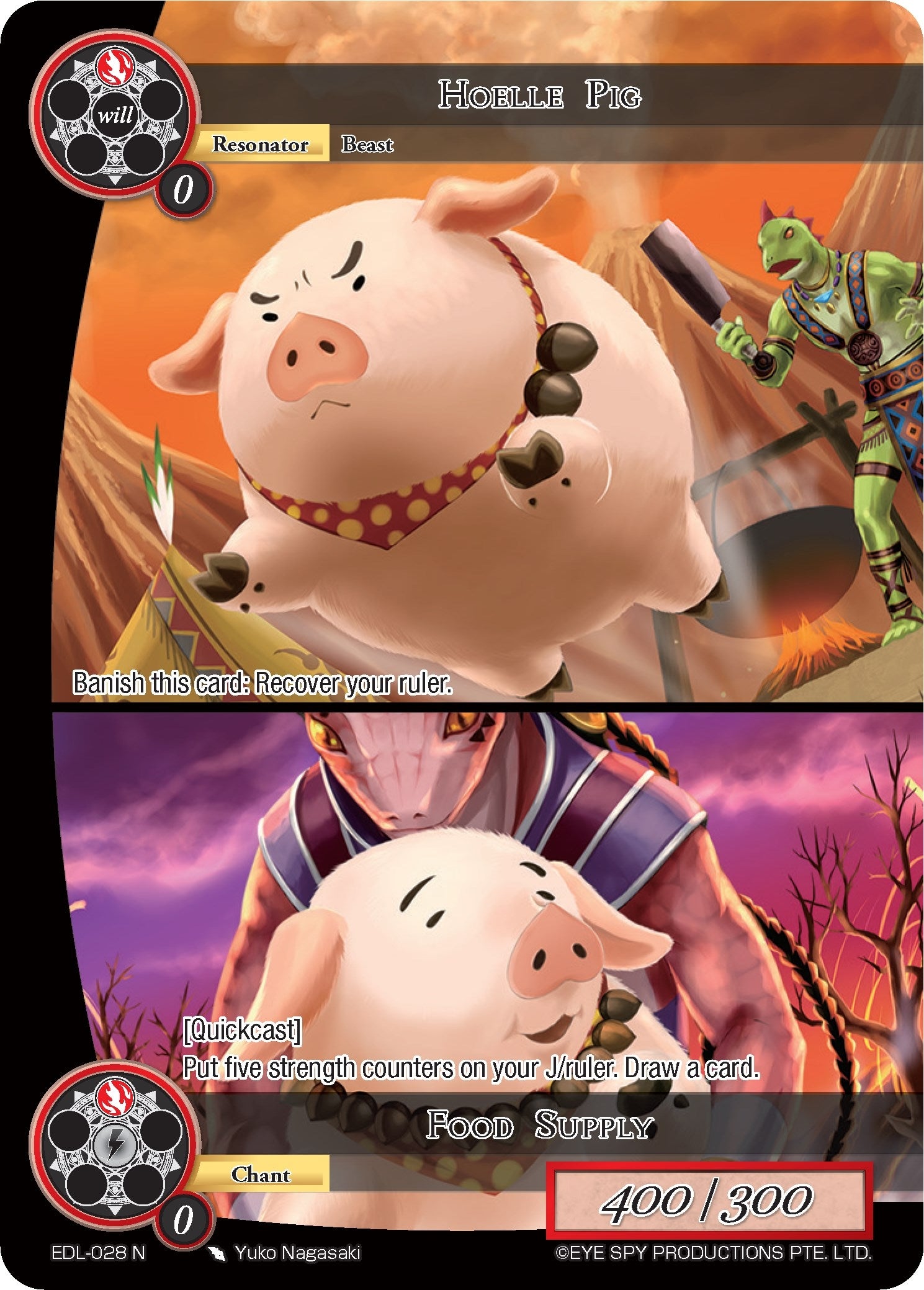 Image for Hoelle Pig // Food Supply (The Epic of the Dragon Lord) (EDL-028) - Force of Will