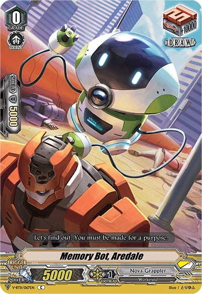 Image for Memory Bot, Aredale (V-BT11: Storm of the Blue Cavalry) (V-BT11/067EN) - Cardfight Vanguard