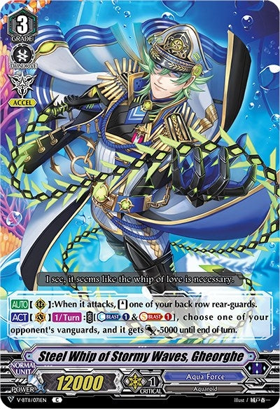 Image for Steel Whip of Stormy Waves, Gheorghe (V-BT11: Storm of the Blue Cavalry) (V-BT11/071EN) - Cardfight Vanguard