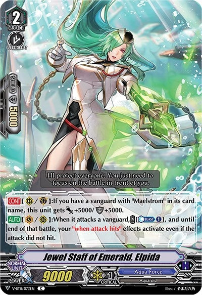 Image for Jewel Staff of Emerald, Elpida (V-BT11: Storm of the Blue Cavalry) (V-BT11/073EN) - Cardfight Vanguard