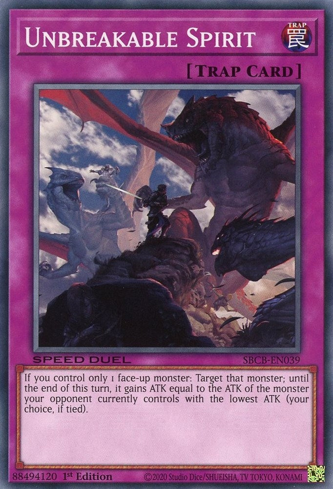 Image for Unbreakable Spirit (Speed Duel: Battle City Box) (SBCB-EN039) - YuGiOh