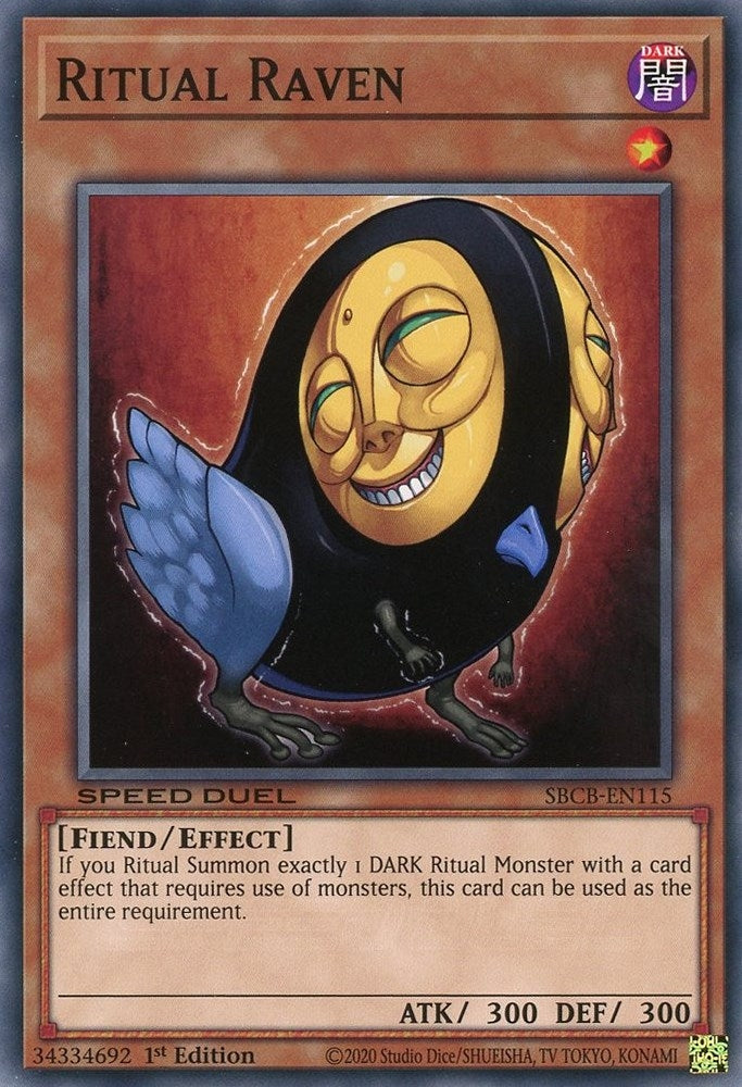 Image for Ritual Raven (Speed Duel: Battle City Box) (SBCB-EN115) - YuGiOh