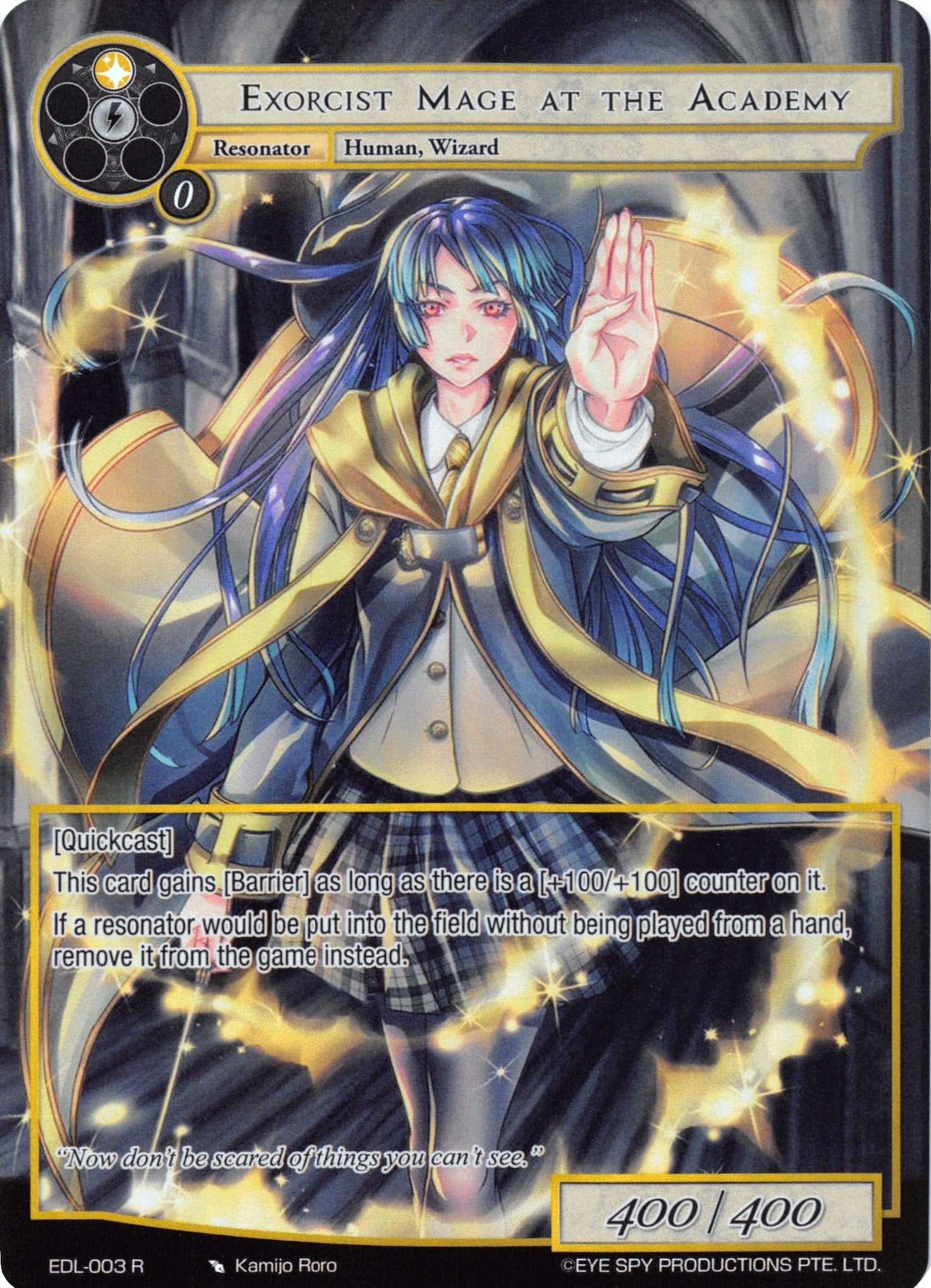 Image for Exorcist Mage at the Academy (Full Art) (The Epic of the Dragon Lord) (EDL-003) - Force of Will