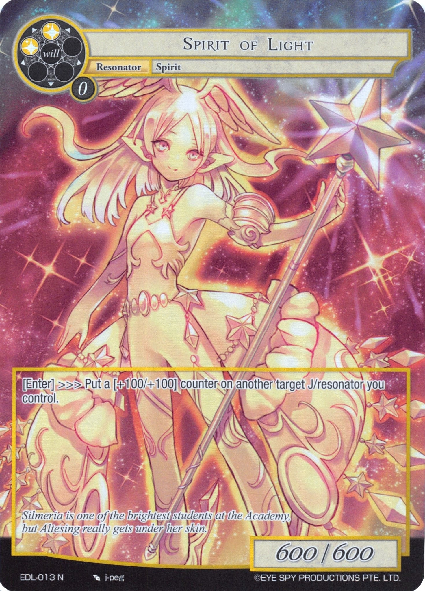Image for Spirit of Light (Full Art) (The Epic of the Dragon Lord) (EDL-013) - Force of Will