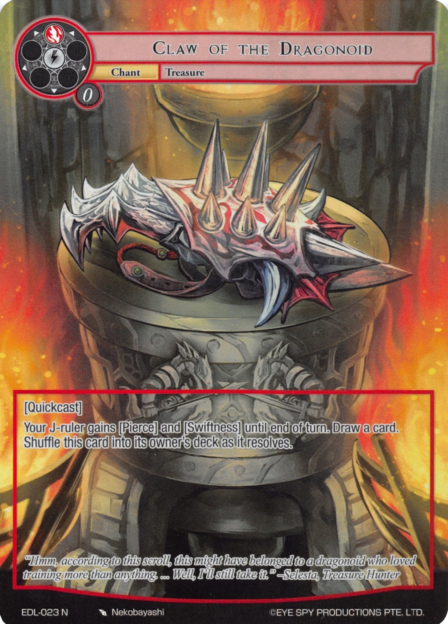Image for Claw of the Dragonoid (Full Art) (The Epic of the Dragon Lord) (EDL-023) - Force of Will