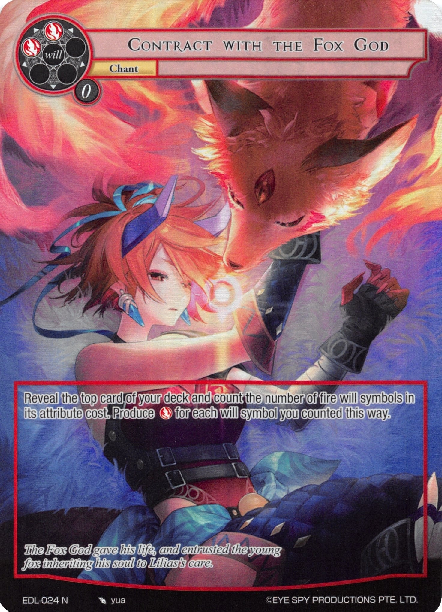 Image for Contract with the Fox God (Full Art) (The Epic of the Dragon Lord) (EDL-024) - Force of Will