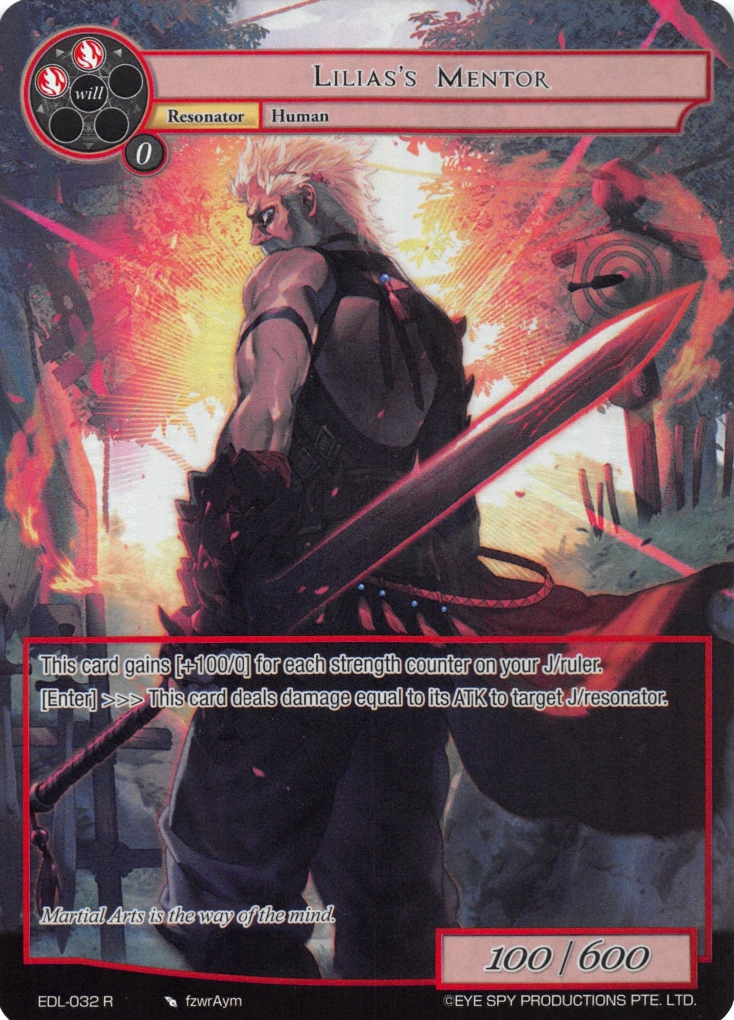 Image for Lilias's Mentor (Full Art) (The Epic of the Dragon Lord) (EDL-032) - Force of Will