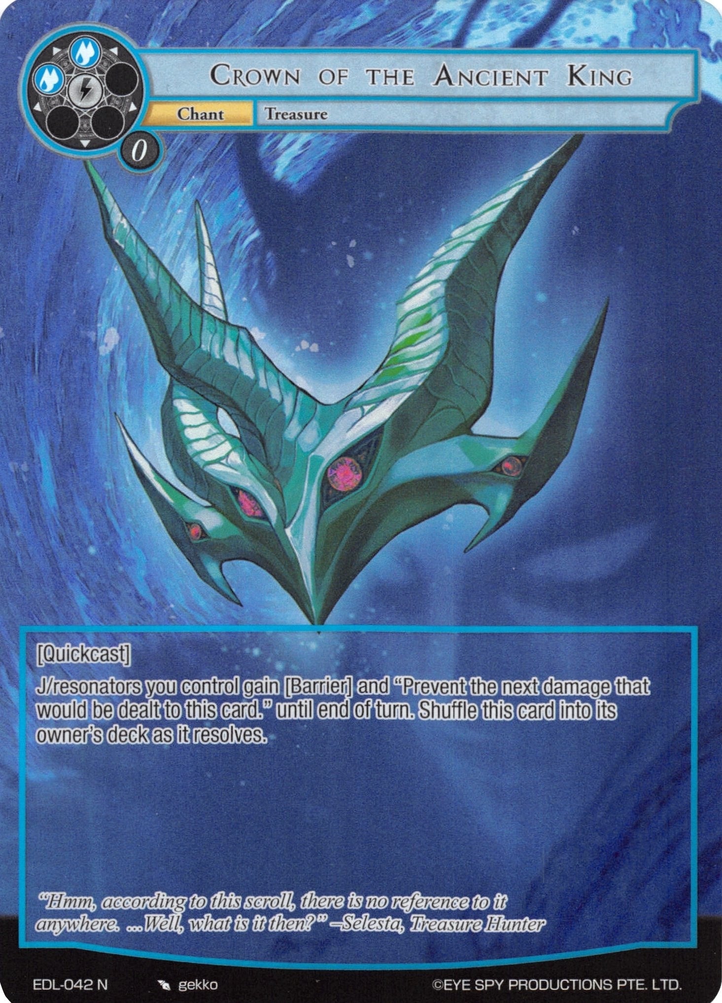 Image for Crown of the Ancient King (Full Art) (The Epic of the Dragon Lord) (EDL-042) - Force of Will