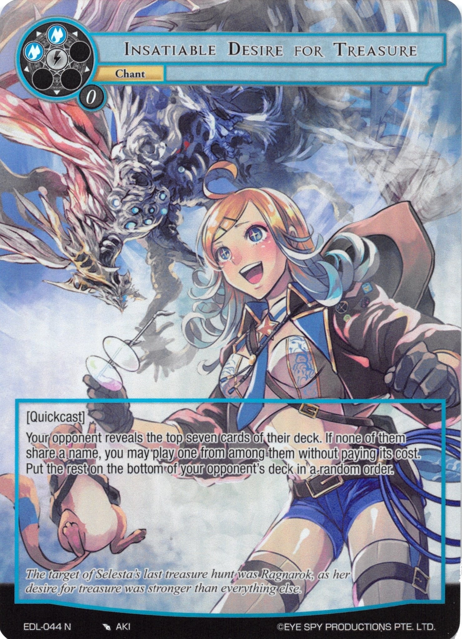 Image for Insatiable Desire for Treasure (Full Art) (The Epic of the Dragon Lord) (EDL-044) - Force of Will