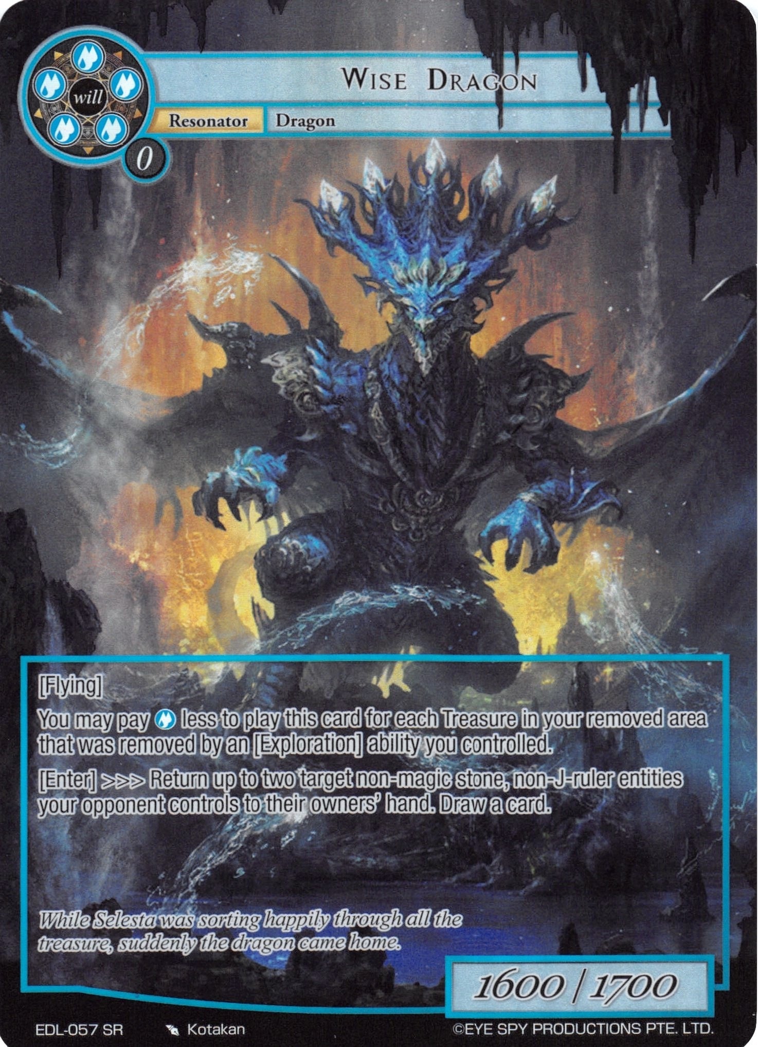 Image for Wise Dragon (Full Art) (The Epic of the Dragon Lord) (EDL-057) - Force of Will