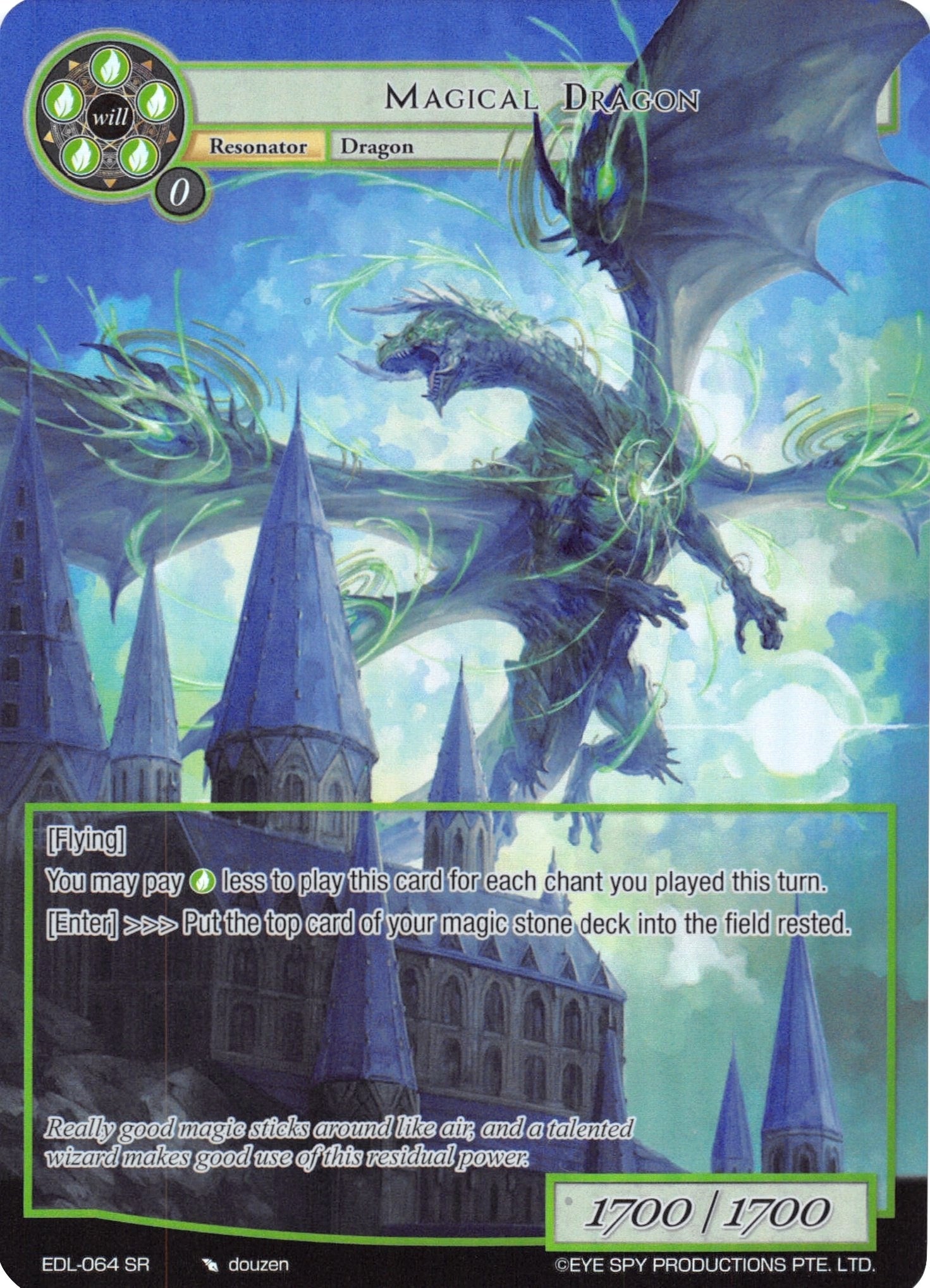 Image for Magical Dragon (Full Art) (The Epic of the Dragon Lord) (EDL-064) - Force of Will