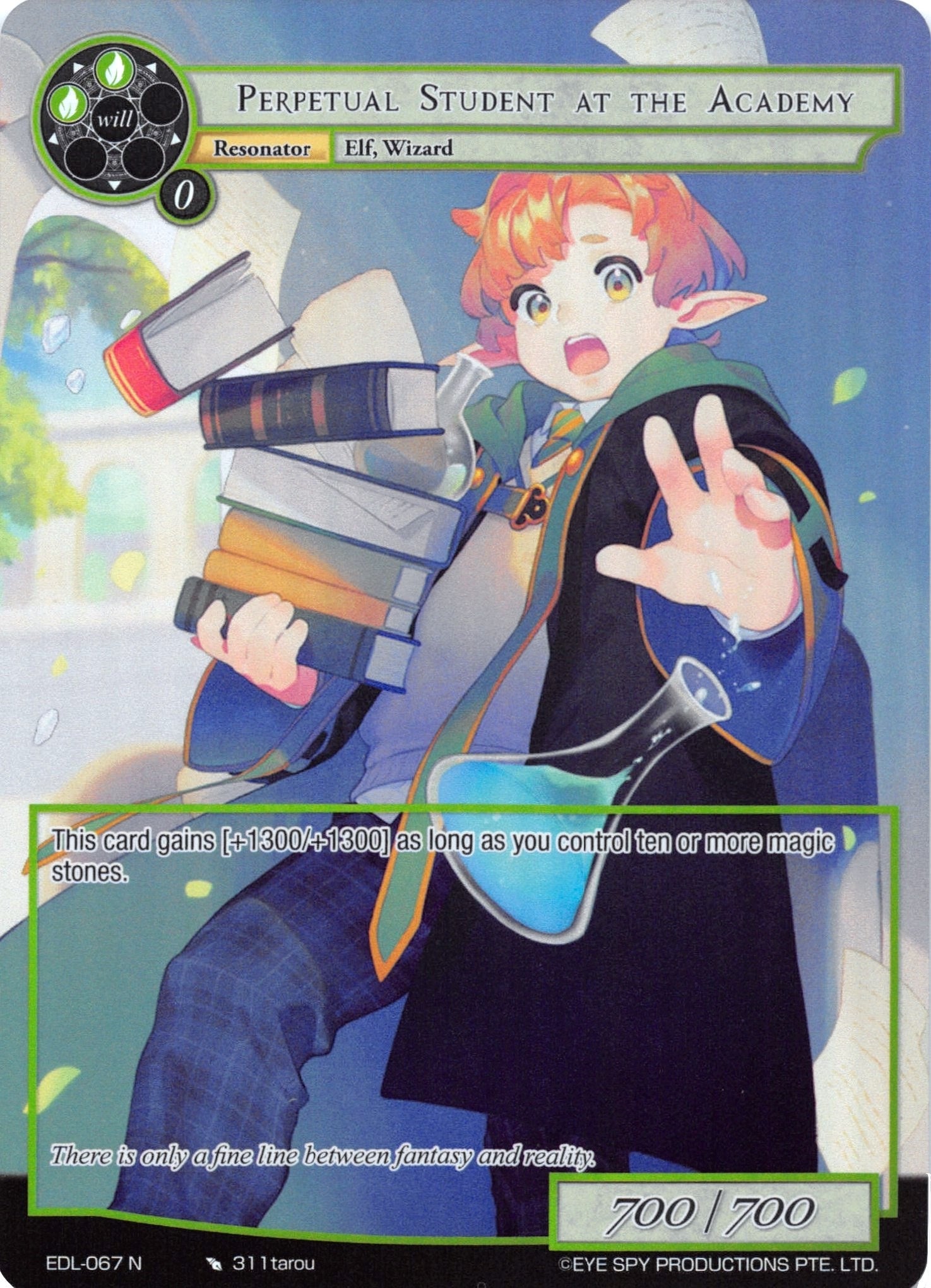 Image for Perpetual Student at the Academy (Full Art) (The Epic of the Dragon Lord) (EDL-067) - Force of Will