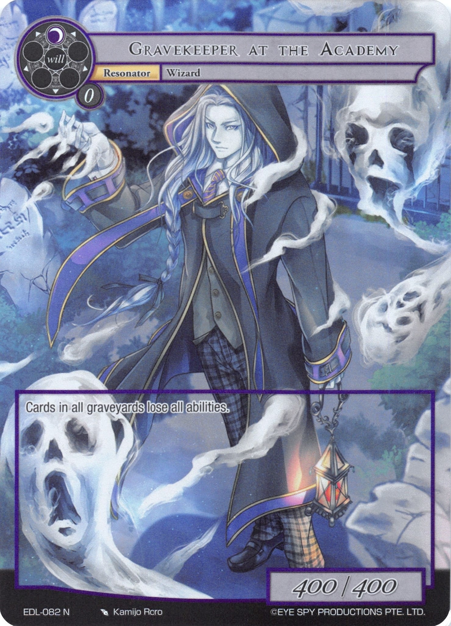Image for Gravekeeper at the Academy (Full Art) (The Epic of the Dragon Lord) (EDL-082) - Force of Will
