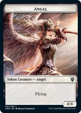 Image for Angel // Elf Warrior Double-Sided Token (Commander Legends) (1 // 8) - Magic: The Gathering