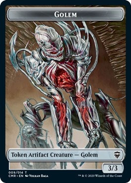 Image for Golem // Rock Double-Sided Token (Commander Legends) (9 // 11) - Magic: The Gathering