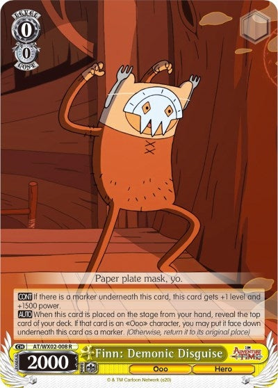 Image for Finn: Demonic Disguise (Adventure Time) (AT/WX02-008 R) - Weiss Schwarz