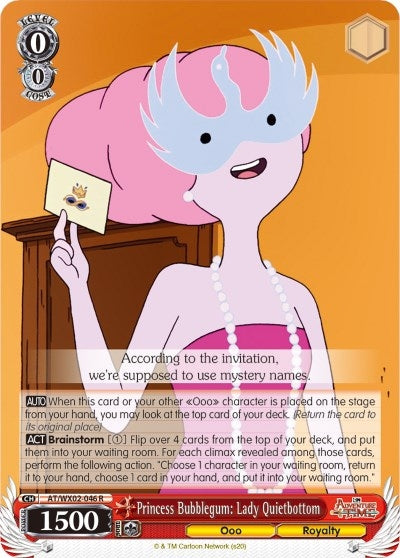Image for Princess Bubblegum: Lady Quietbottom (Adventure Time) (AT/WX02-046 R) - Weiss Schwarz