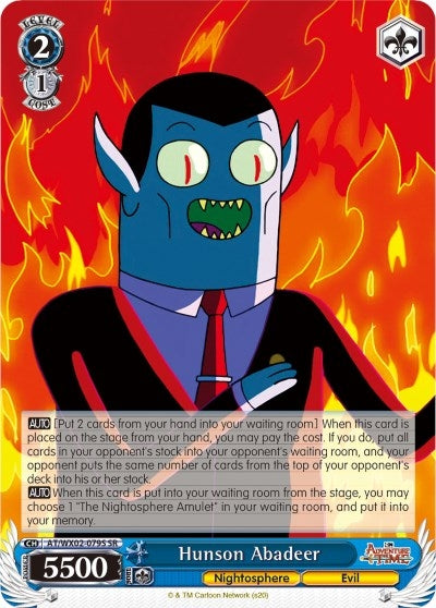 Image for Hunson Abadeer (SR) (Adventure Time) (AT/WX02-079S SR) - Weiss Schwarz