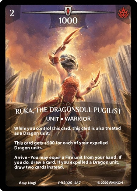 Image for Ruka, the Dragonsoul Pugilist (Argent Saga Promos) (PR2020-167) - Argent Saga TCG