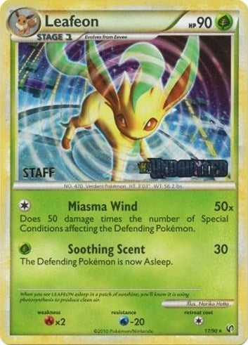 Image for Leafeon - 17/90 (Prerelease) [Staff] (Nintendo Promos) (17/90) - Pokemon