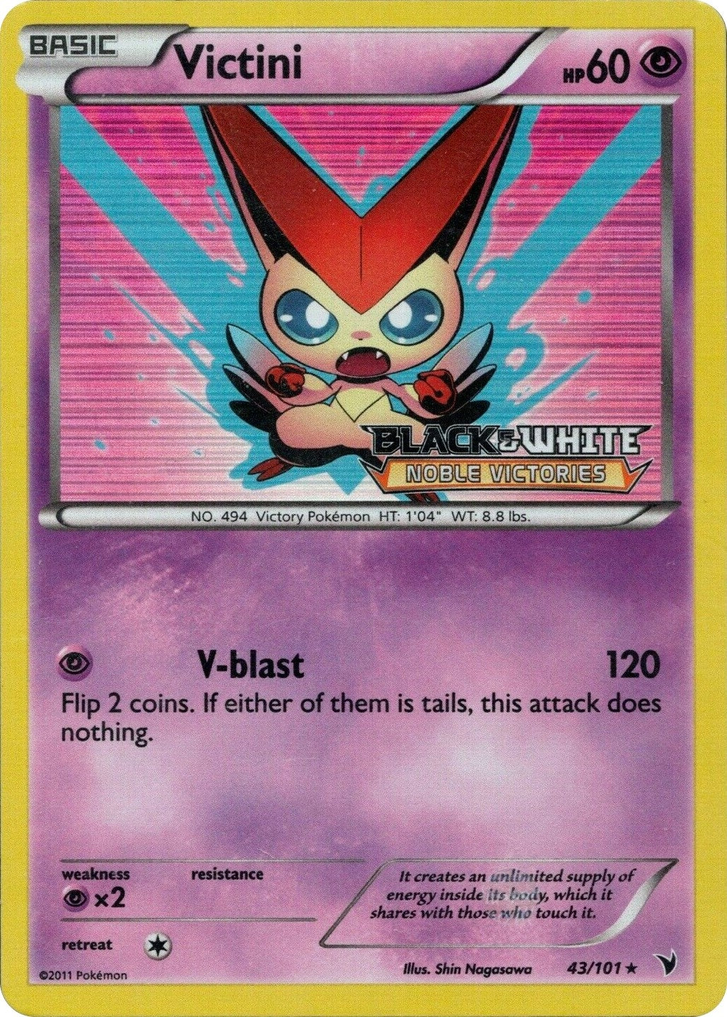 Image for Victini - 43/101 (Prerelease) (Black and White Promos) (43/101) - Pokemon