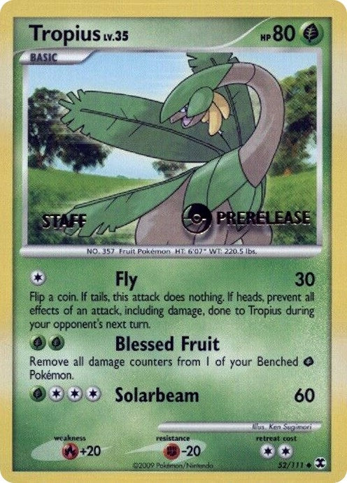 Image for Tropius - 52/111 (Prerelease) [Staff] (Nintendo Promos) (52/111) - Pokemon