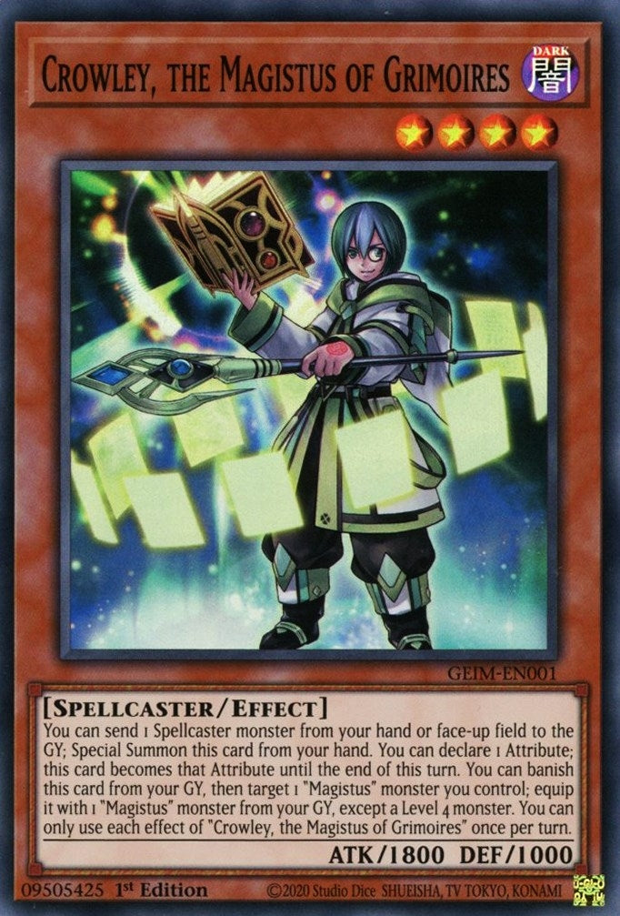 Image for Crowley, the Magistus of Grimoires (Genesis Impact) (GEIM-EN001) - YuGiOh