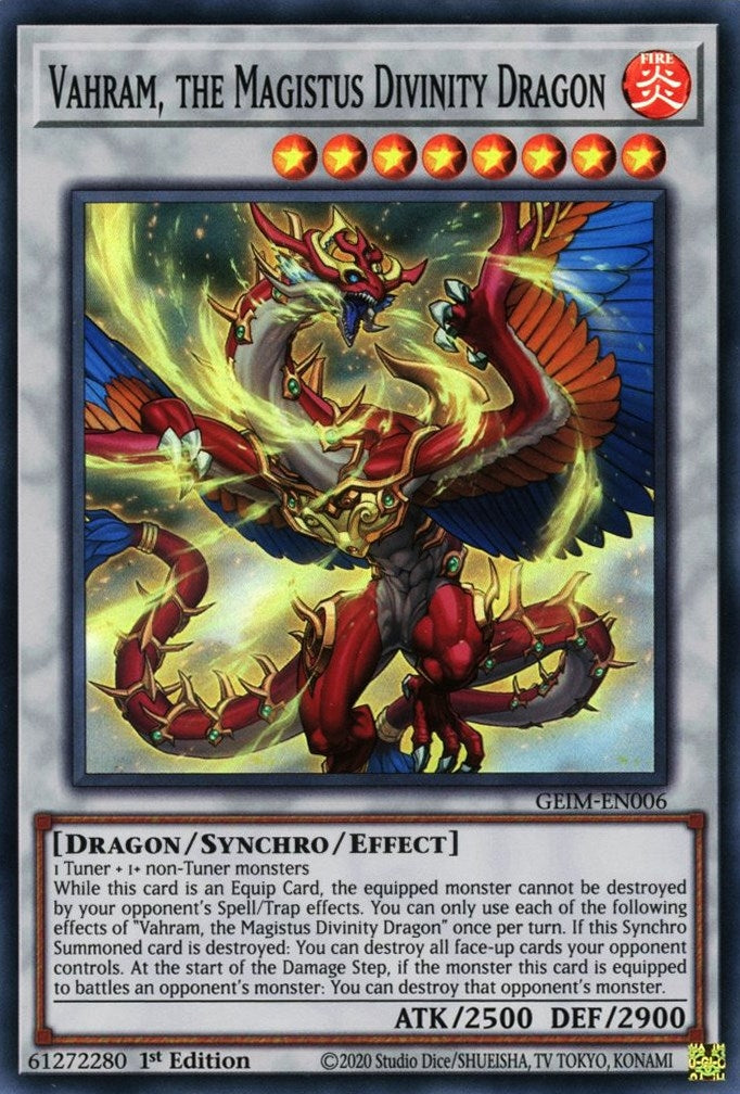 Image for Vahram, the Magistus Divinity Dragon (Genesis Impact) (GEIM-EN006) - YuGiOh
