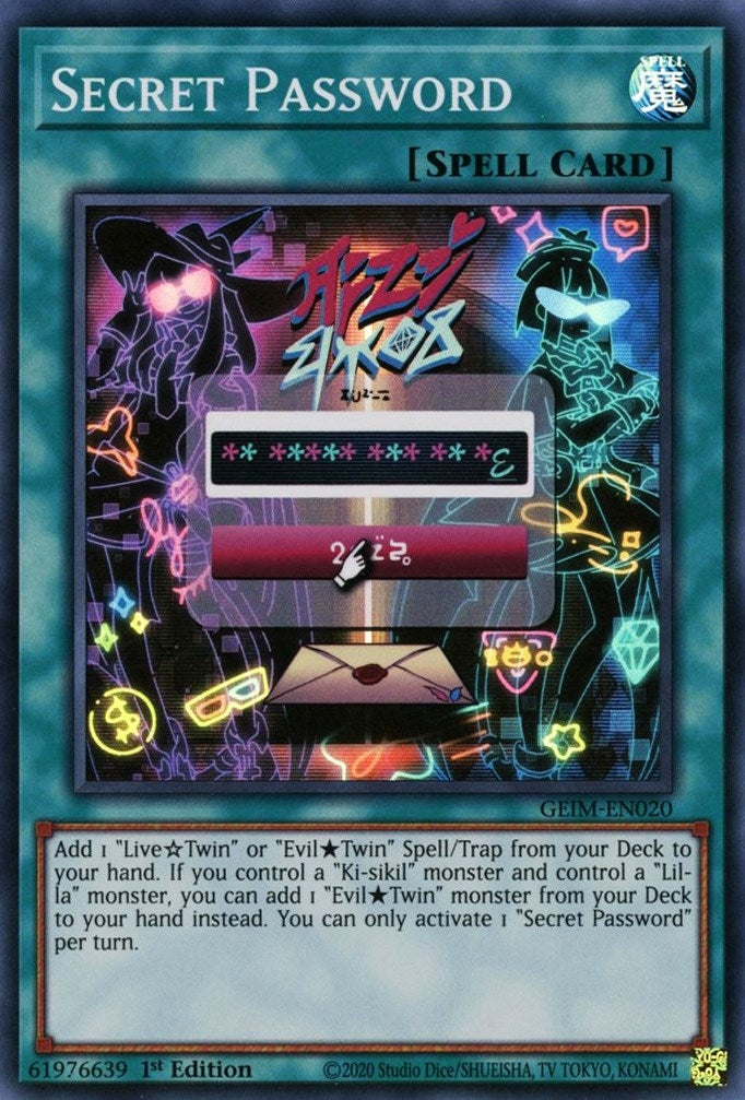 Image for Secret Password (Genesis Impact) (GEIM-EN020) - YuGiOh