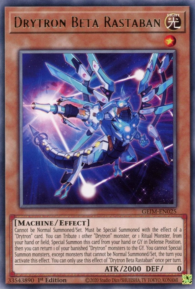 Image for Drytron Beta Rastaban (Genesis Impact) (GEIM-EN025) - YuGiOh