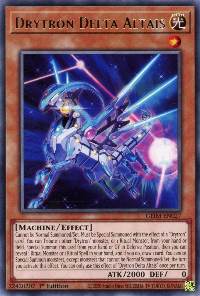 Image for Drytron Delta Altais (Genesis Impact) (GEIM-EN027) - YuGiOh