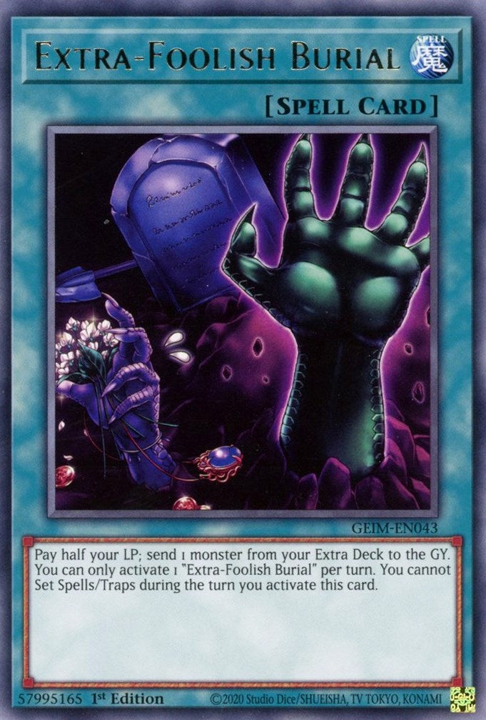 Image for Extra-Foolish Burial (Genesis Impact) (GEIM-EN043) - YuGiOh