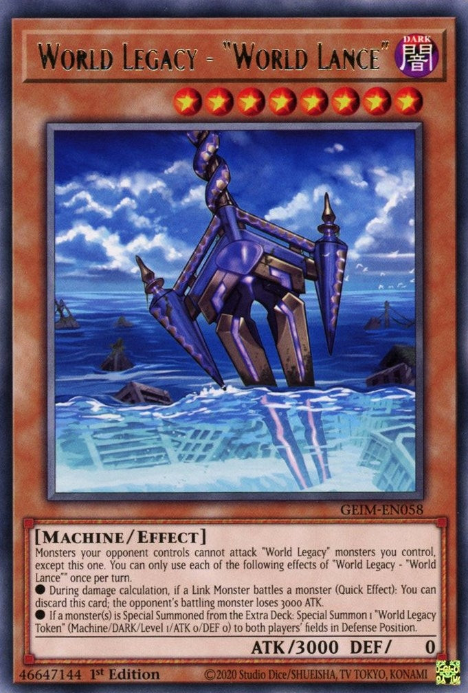 Image for World Legacy - "World Lance" (Genesis Impact) (GEIM-EN058) - YuGiOh