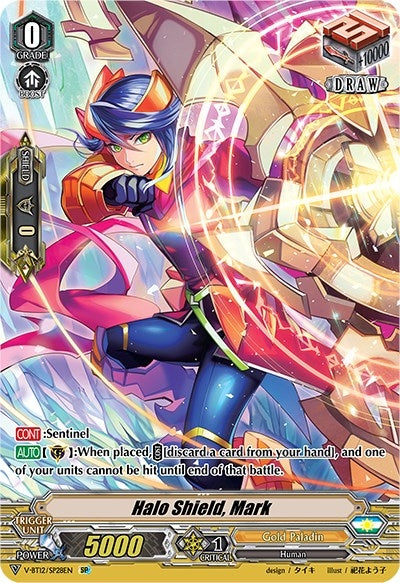 Image for Halo Shield, Mark (SP) (V-BT12: Divine Lightning Radiance) (V-BT12/SP28EN) - Cardfight Vanguard