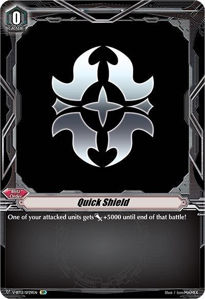 Image for Quick Shield (Gold Paladin) (SP) (V-BT12: Divine Lightning Radiance) (V-BT12/SP29EN) - Cardfight Vanguard