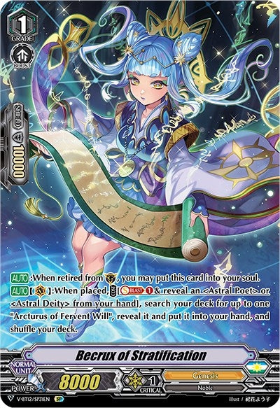 Image for Becrux of Stratification (SP) (V-BT12: Divine Lightning Radiance) (V-BT12/SP31EN) - Cardfight Vanguard