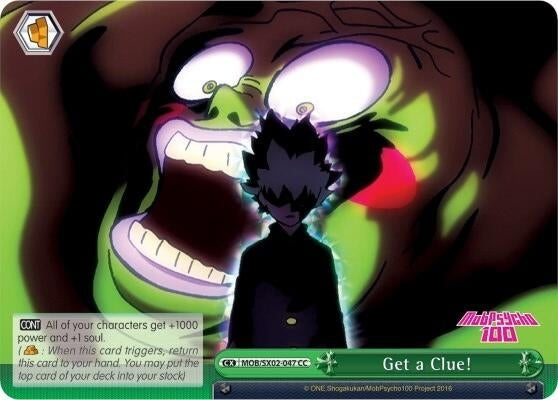Image for Get a Clue! (Mob Psycho 100) (MOB/SX02-047 CC) - Weiss Schwarz