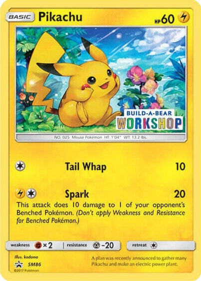 Image for Pikachu - SM86 (Build-A-Bear Workshop Exclusive) (Miscellaneous Cards & Products) (SM86) - Pokemon