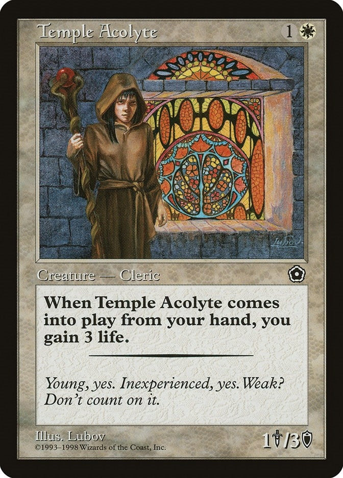 Image for Temple Acolyte (Portal Second Age) - Magic: The Gathering