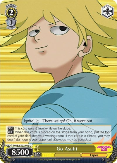 Image for Go Asahi (Mob Psycho 100) (MOB/SX02-016 C) - Weiss Schwarz
