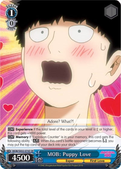 Image for MOB: Puppy Love (SR) (Mob Psycho 100) (MOB/SX02-074S SR) - Weiss Schwarz