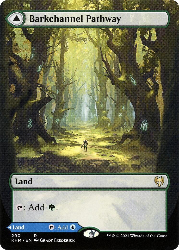 Image for Barkchannel Pathway (Borderless) (Kaldheim) (290) - Magic: The Gathering
