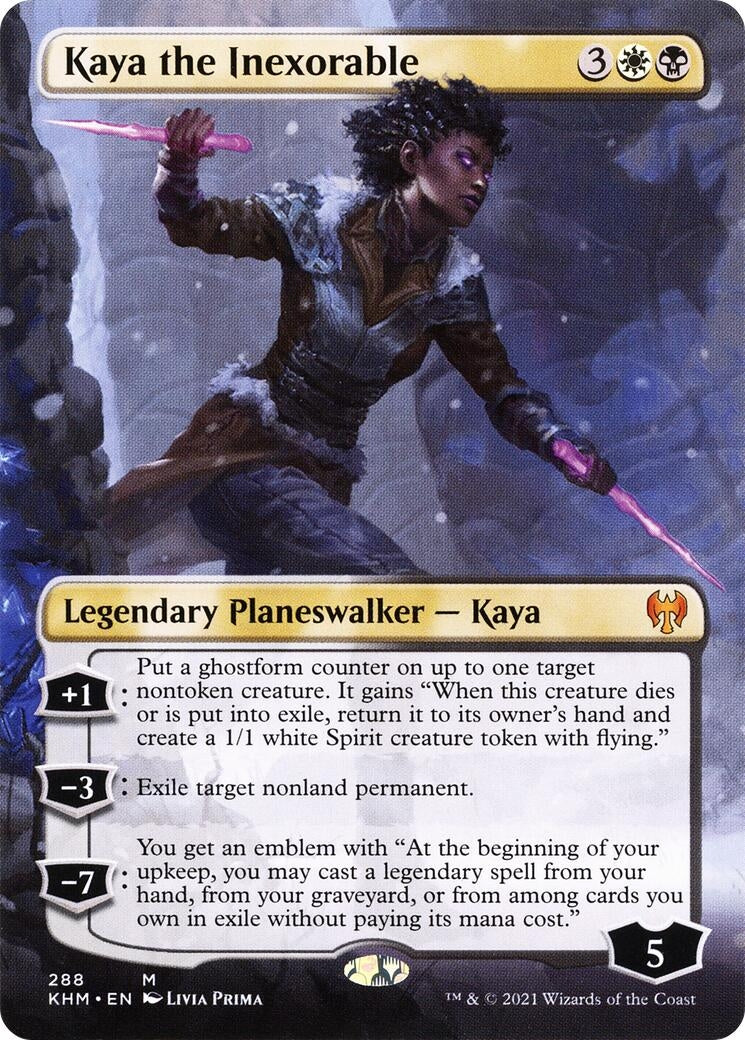 Image for Kaya the Inexorable (Borderless) (Kaldheim) (288) - Magic: The Gathering
